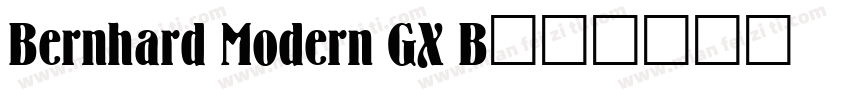 Bernhard Modern GX B字体转换